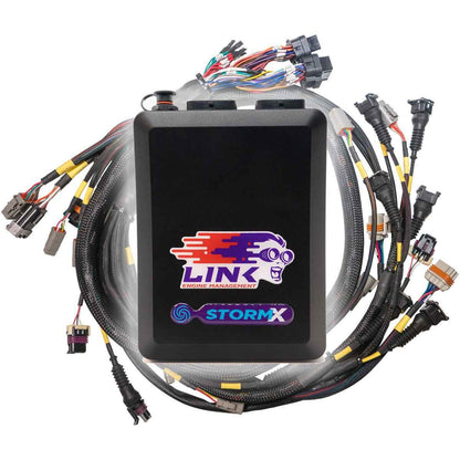 Link G4X StormX ECU and terminated LS engine harness, drive-by-cable bundle