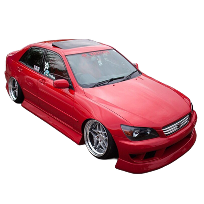BN Sports plastic body kit on a red Lexus IS200 / IS300 Altezza