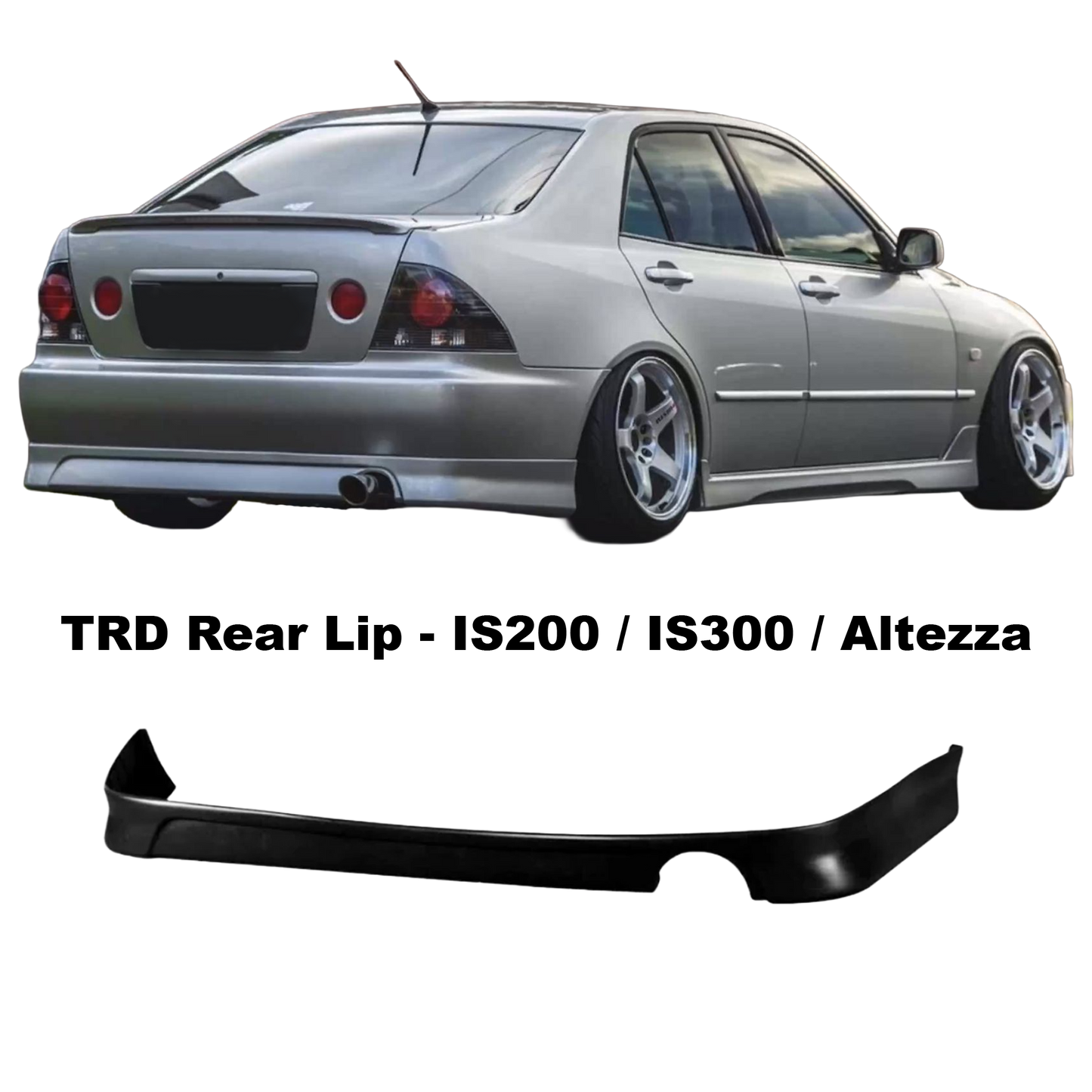 Plastic TRD Style Rear Lip for IS200, IS300 and Altezza